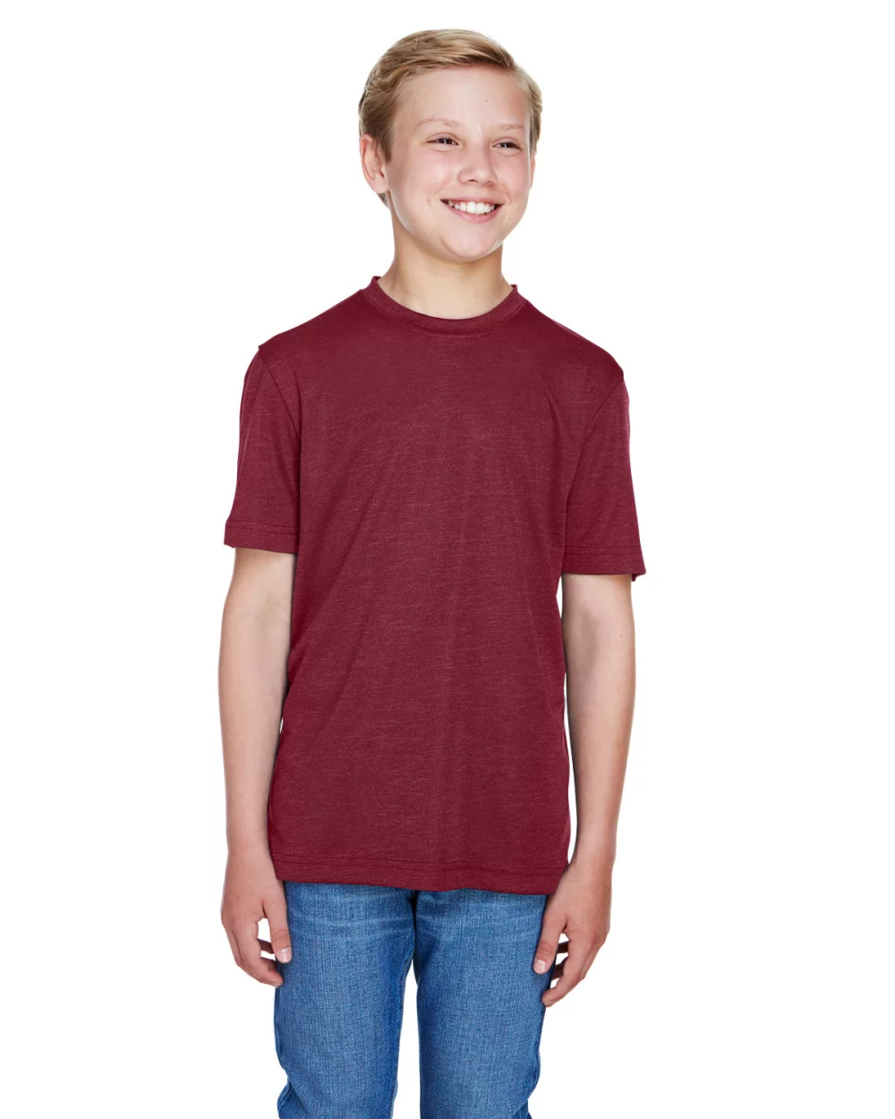 T-shirt de performance Team 365 Youth Sonic Heather