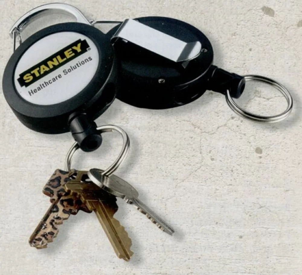 Locking Carabiner Retractable Badge Reel (Label Decoration)
