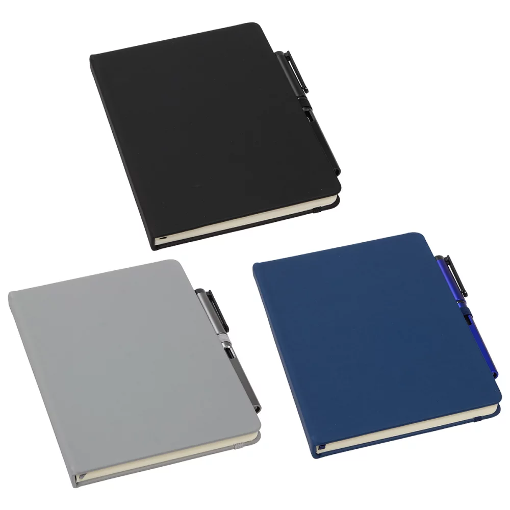 Journal Quorum Soft Touch avec stylo gel assorti de la même couleur