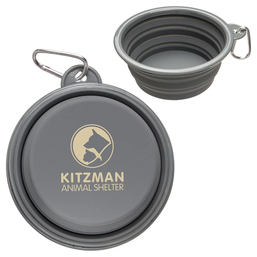 Feed 'N Go Collapsible Pet Bowl with Carabiner