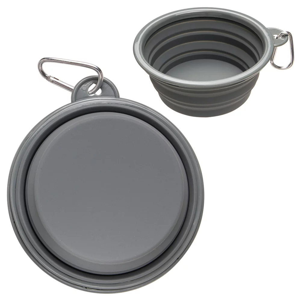 Bol pliable pour animaux Feed 'N Go avec mousqueton