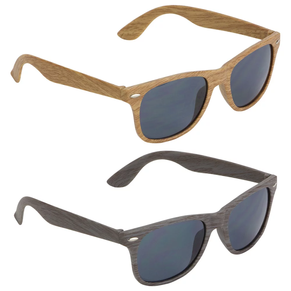 Lunettes de soleil Sebring UV400 en grain de bois