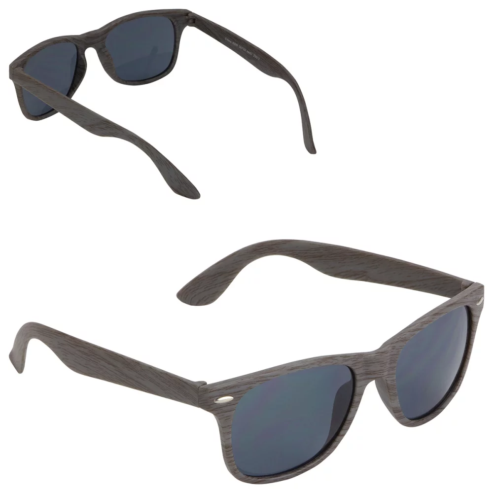 Sebring UV400 Wood Grain Sunglasses