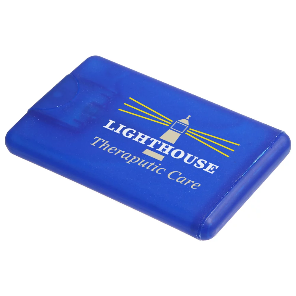 Désinfectant pour les mains de 0,68 oz avec carte de crédit