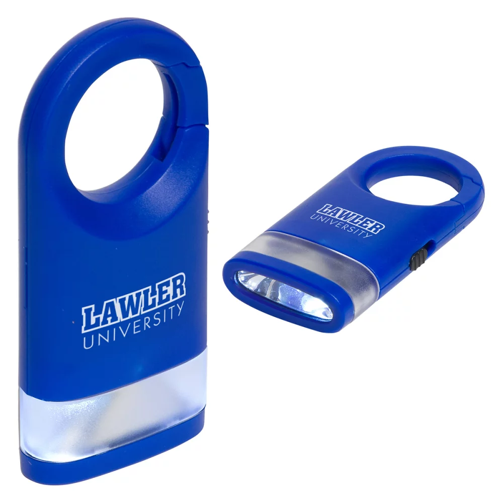 Mousqueton lumineux à double éclairage LED