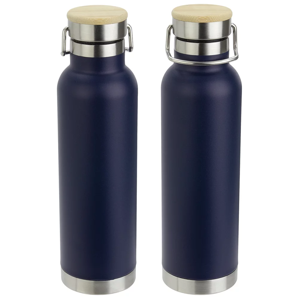 Cusano 22 oz Vacuum Insulated Stainless Steel Bottle with Bamboo Cap