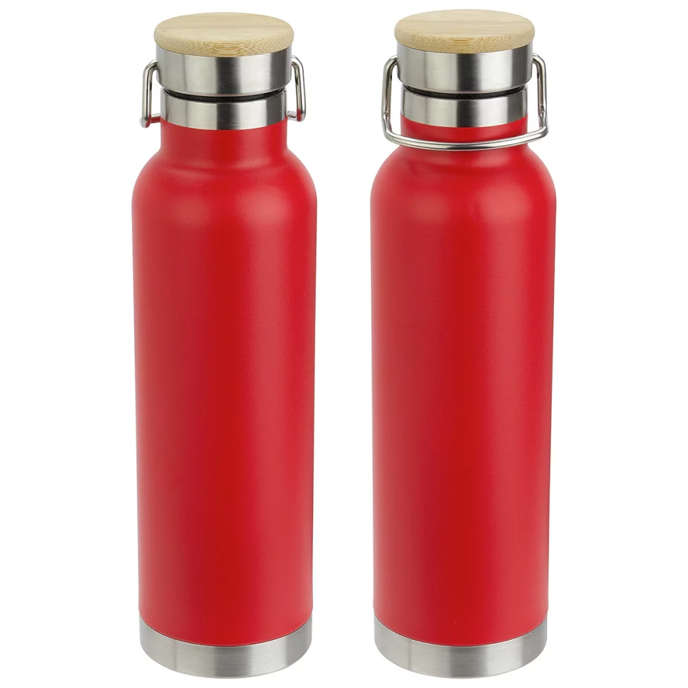 Cusano 22 oz Vacuum Insulated Stainless Steel Bottle with Bamboo Cap