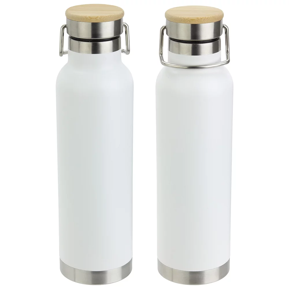 Cusano 22 oz Vacuum Insulated Stainless Steel Bottle with Bamboo Cap
