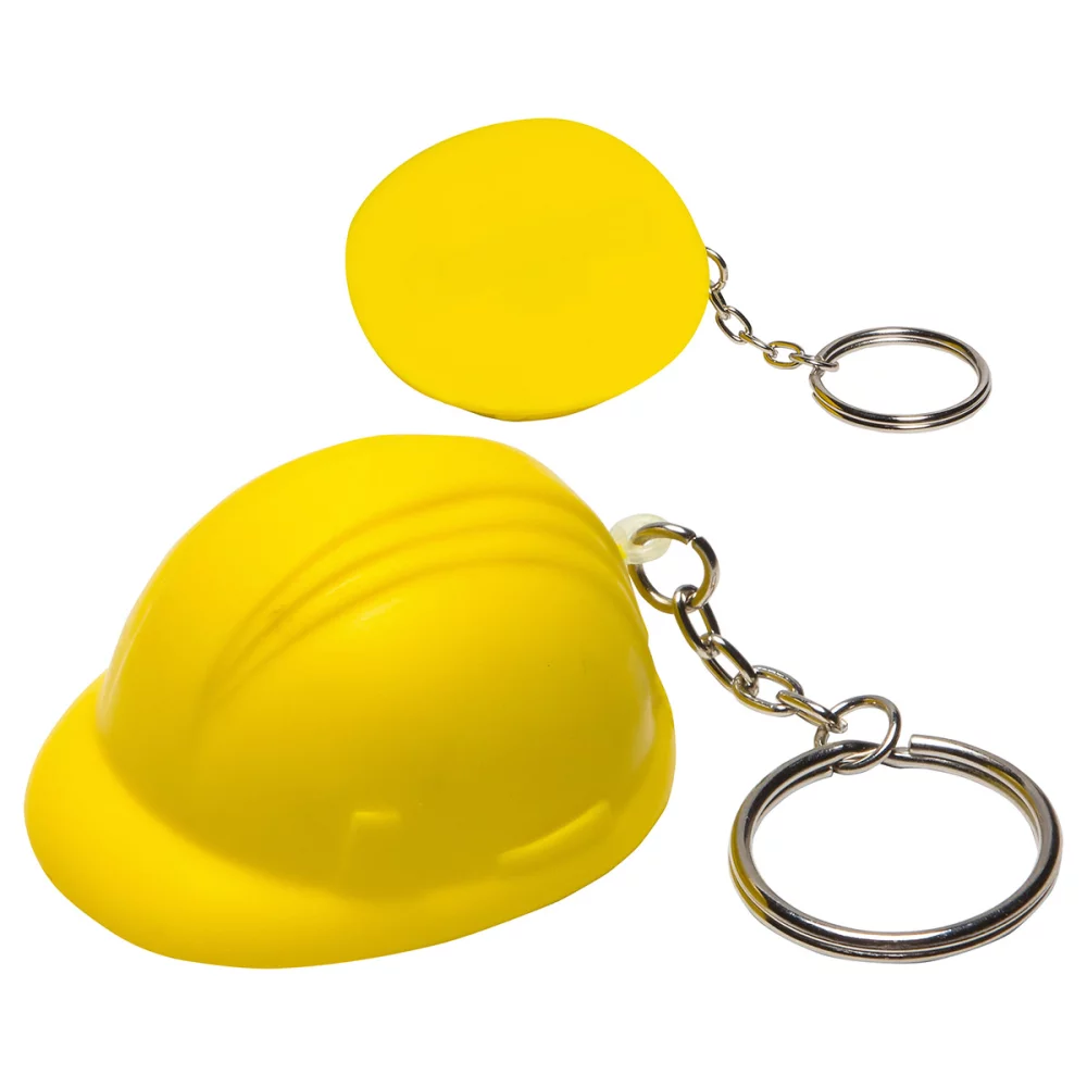 Porte-clés anti-stress en forme de casque de chantier