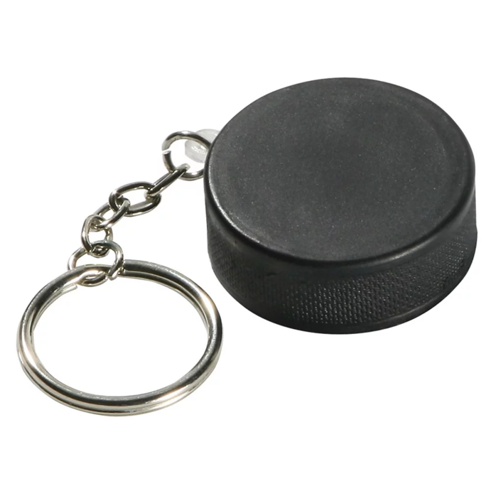 Porte-clés anti-stress en forme de rondelle de hockey