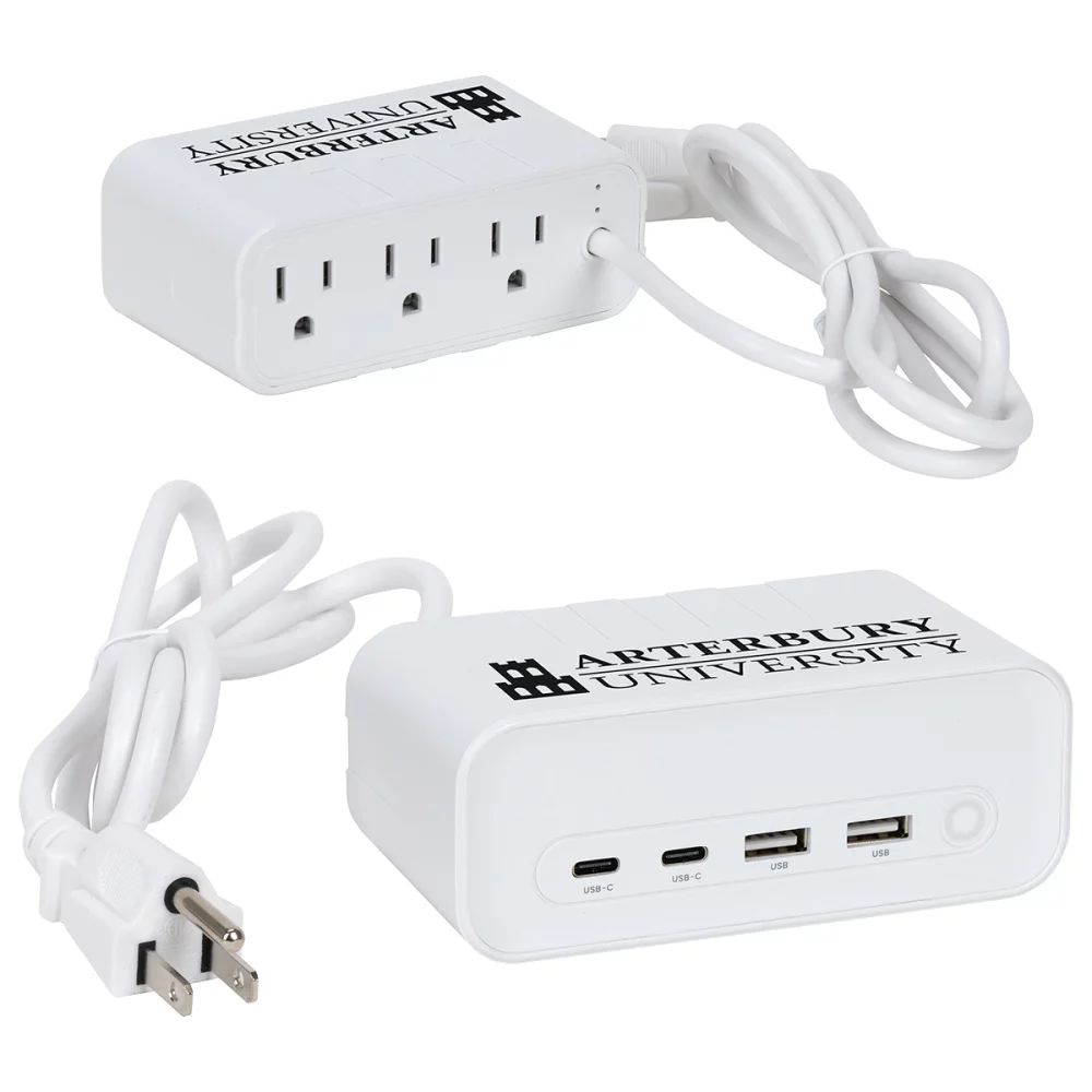 Relay 5 Ft. Charging Station with Type-C, USB & AC Outlets