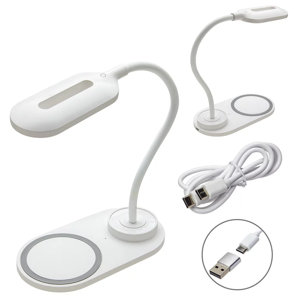 Lampe de bureau Nova réglable avec chargeur sans fil 15W