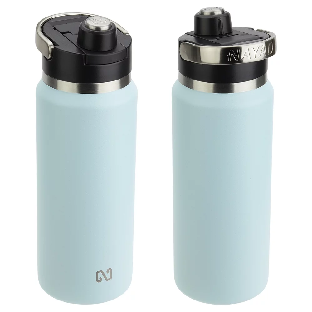 Bouteille en acier inoxydable double paroi de 26 oz NAYAD® Traveler avec bec verseur à vis