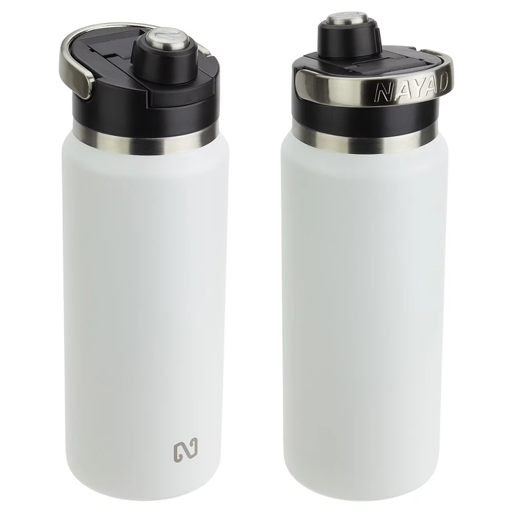 Bouteille en acier inoxydable double paroi de 26 oz NAYAD® Traveler avec bec verseur à vis