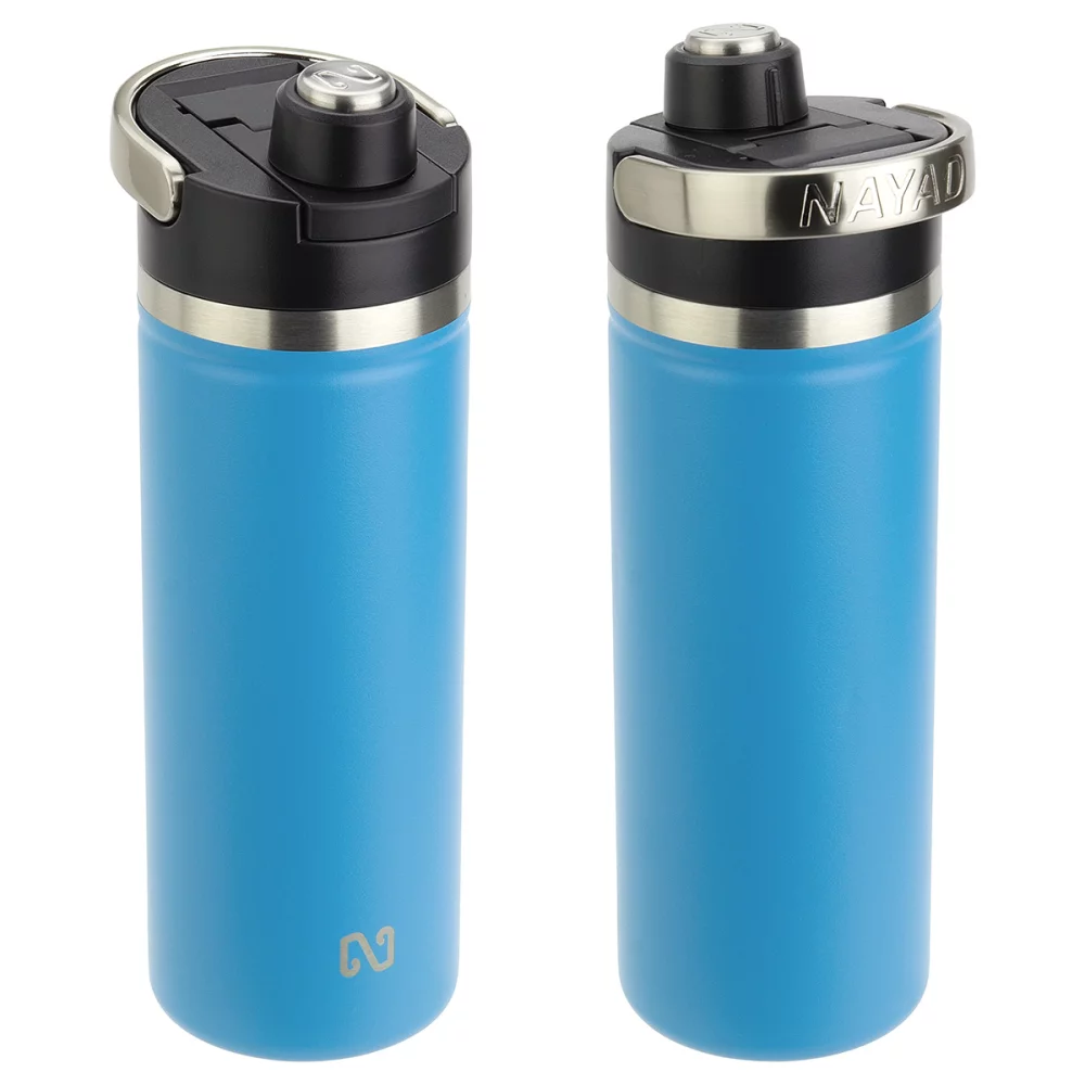 NAYAD® Traveler 18 oz Stainless Double-wall Bottle with Twist-Top Spout