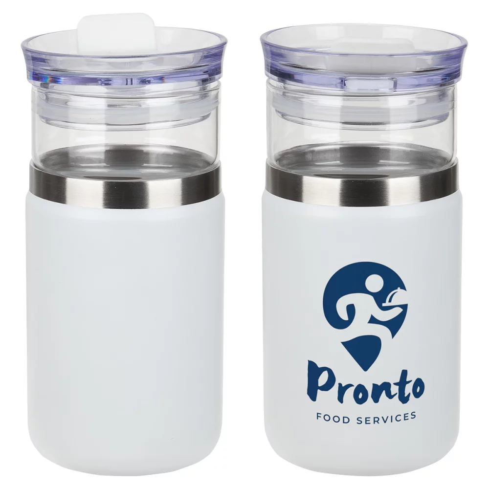 Tamari 12 oz Glass Tumbler & Vacuum Insulated Cooler