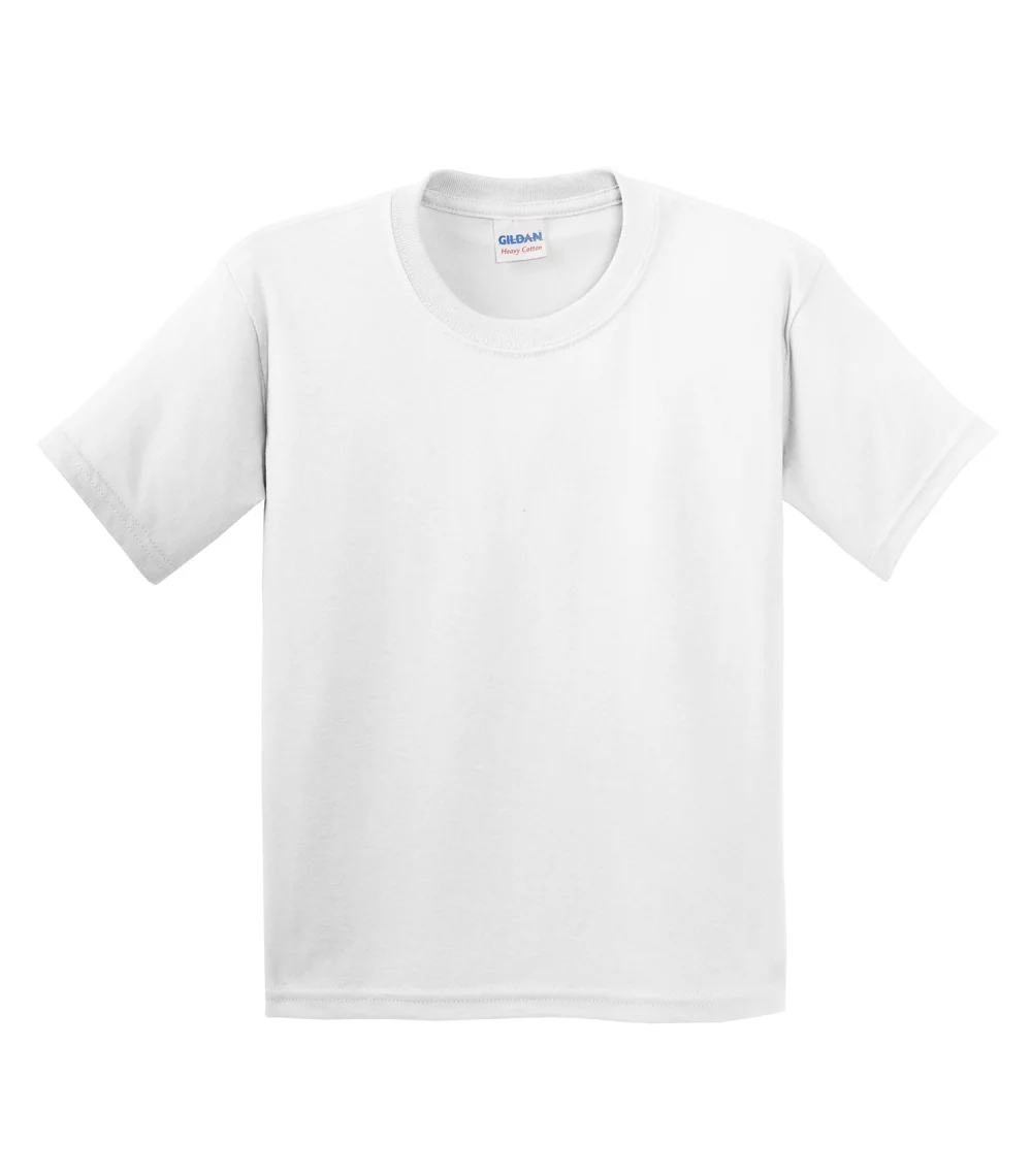 T-shirt pour jeunes en coton épais Gildan®.