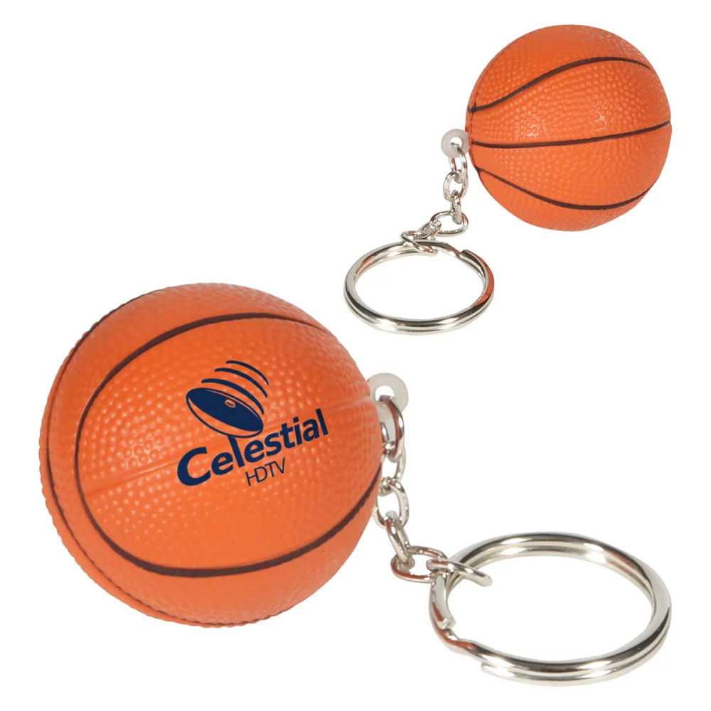 Porte-clés anti-stress de basketball