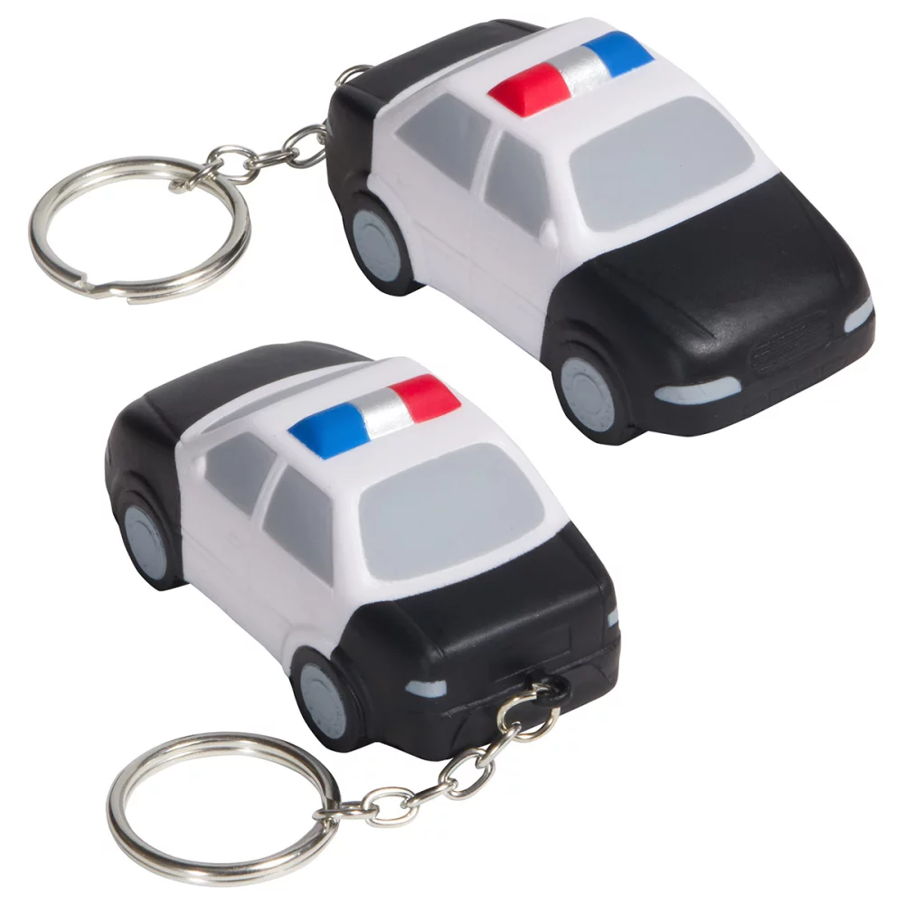 Porte-clés anti-stress en forme de voiture de police