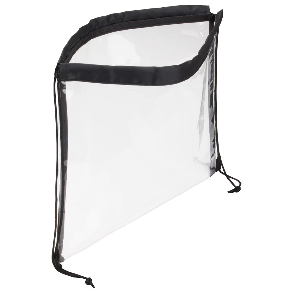 Sac transparent avec cordon de serrage