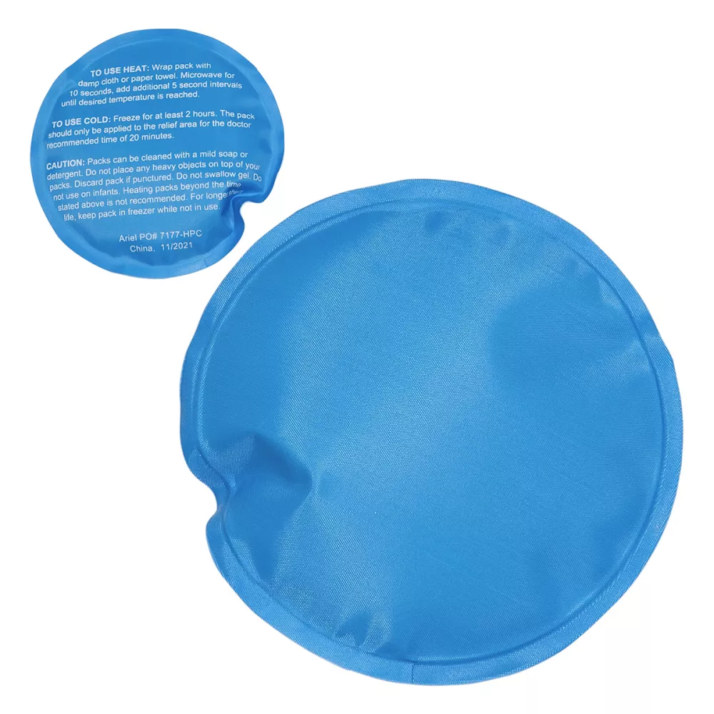 Round Nylon-Covered Hot/Cold Pack