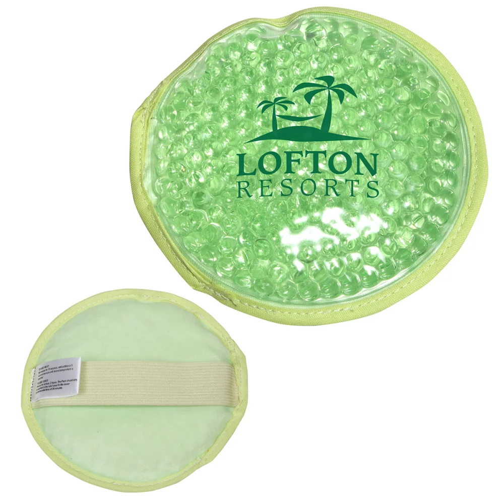 Bouillotte ronde en peluche chaud/froid