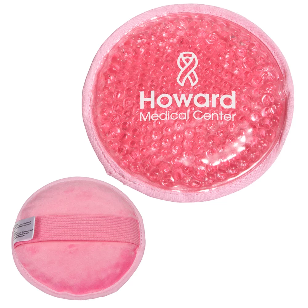 Bouillotte ronde en peluche chaud/froid