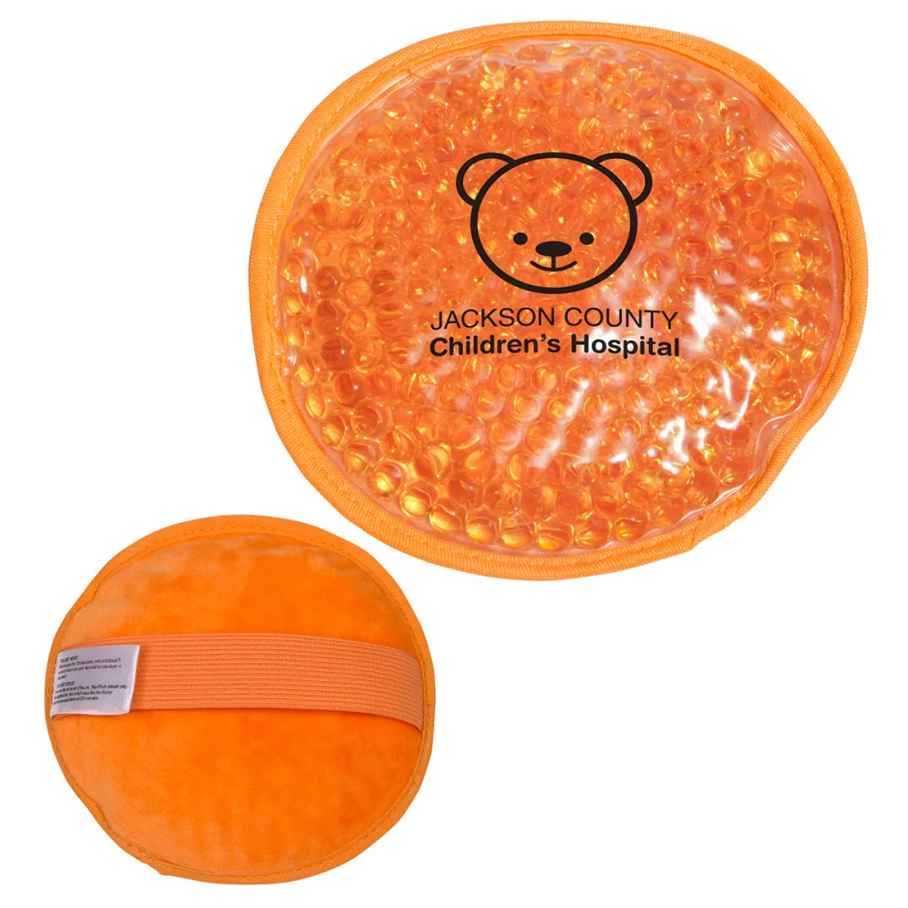 Bouillotte ronde en peluche chaud/froid
