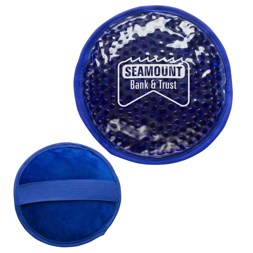 Bouillotte ronde en peluche chaud/froid