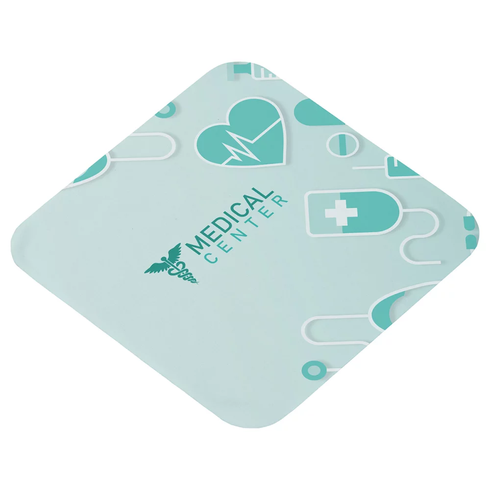 Chiffon de nettoyage en microfibre torsadée de 6" x 6" - Couleur intégrale