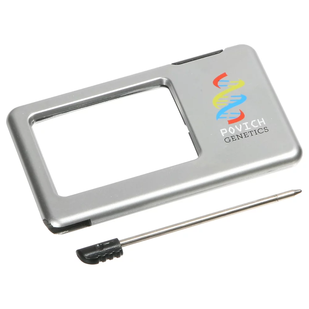 Loupe lumineuse mince en argent