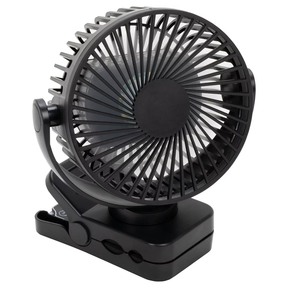 Zephyr Clip Fan with Power Bank, Light & Remote Control