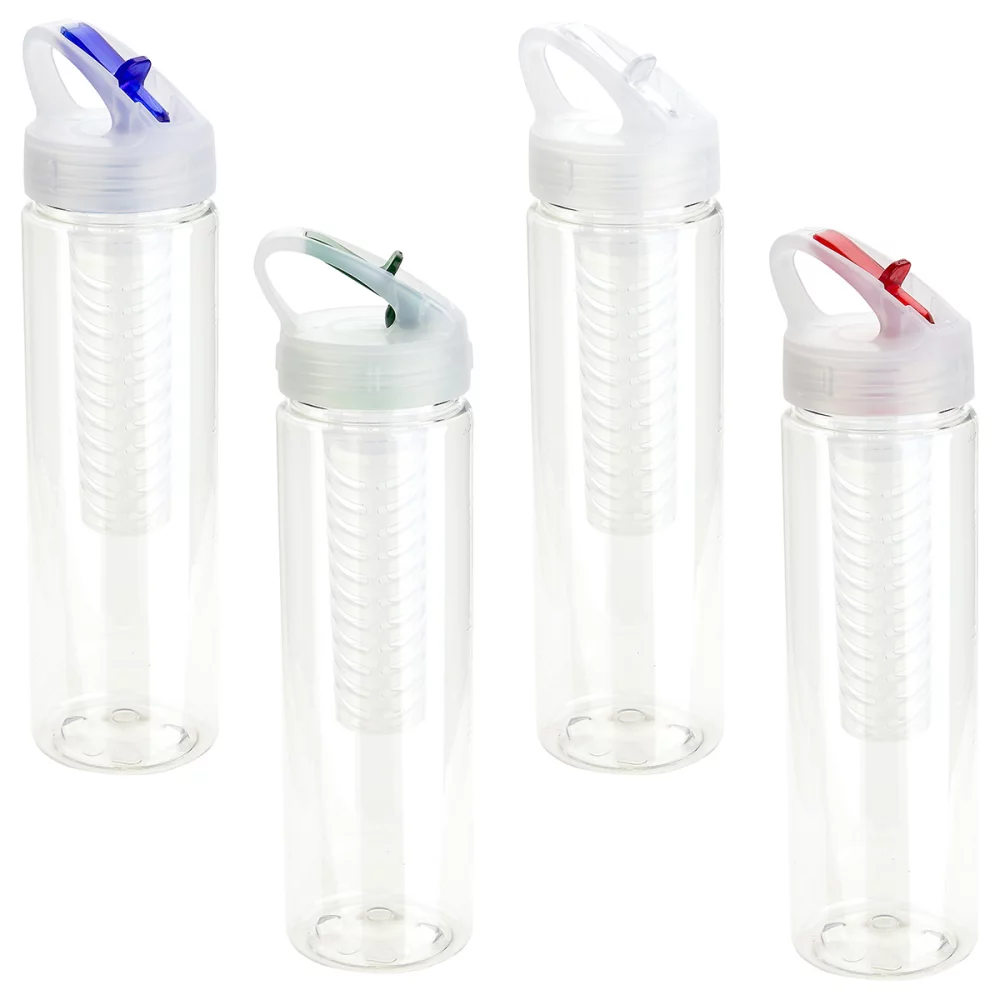 Bouteille infuseur Arena 25 oz PET Eco-Polyclear™ avec couvercle rabattable