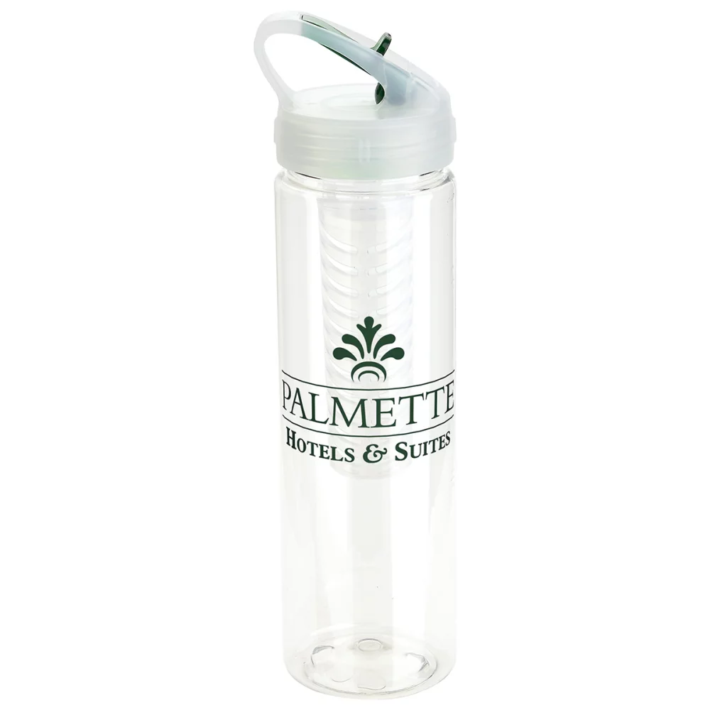 Bouteille infuseur Arena 25 oz PET Eco-Polyclear™ avec couvercle rabattable
