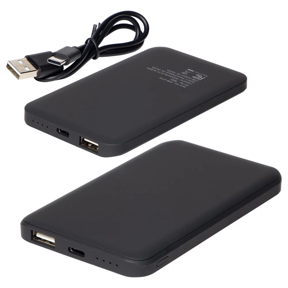 Soft-Touch 4000mAh Hi-Density Polymer Power Bank