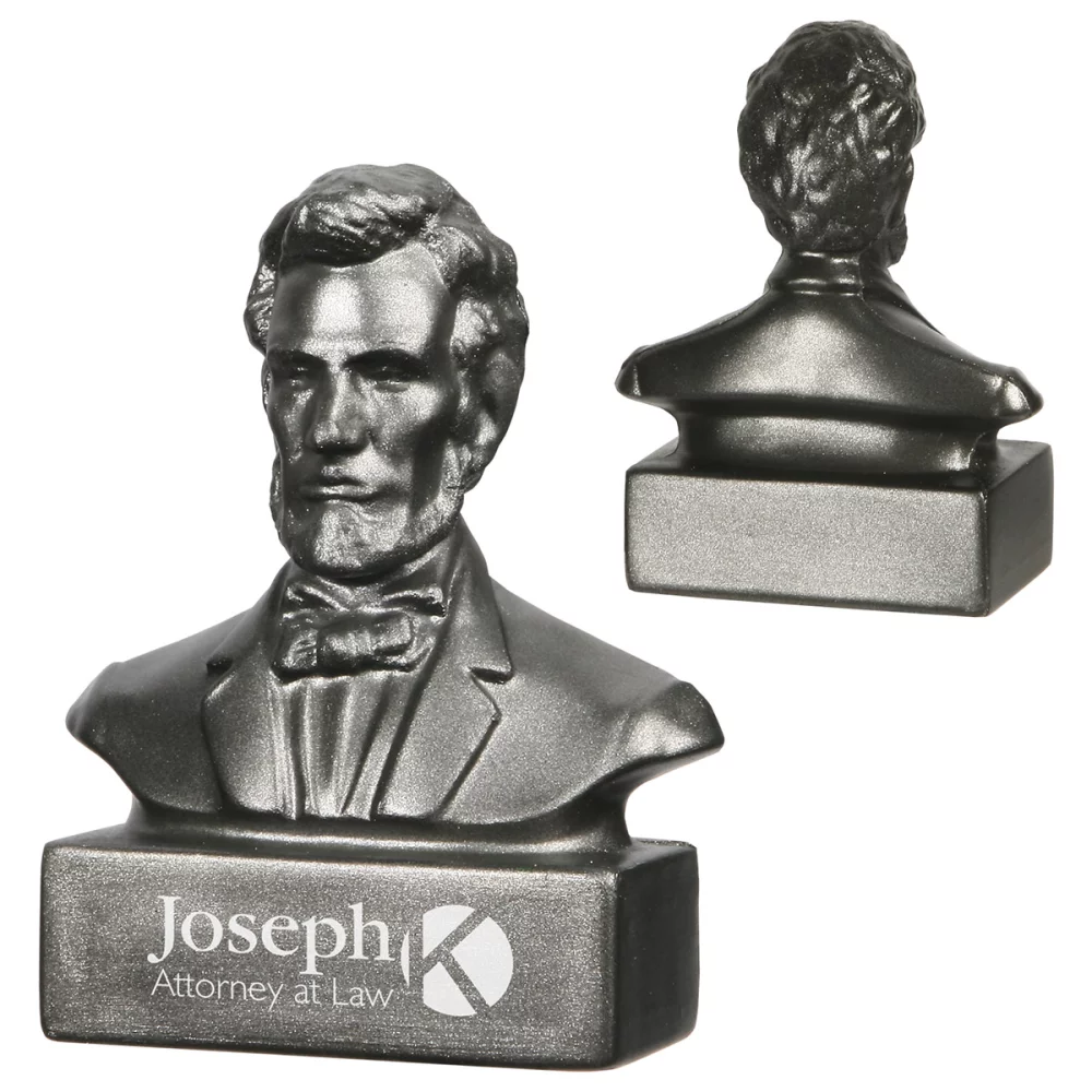 Soulagement du stress en forme de buste d'Abraham Lincoln