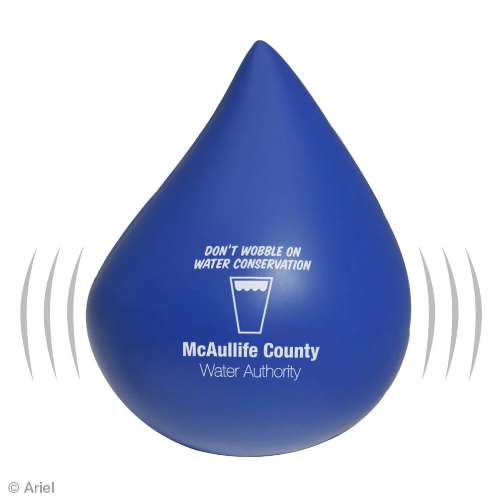 Soulageur de stress en forme de goutte d'eau instable