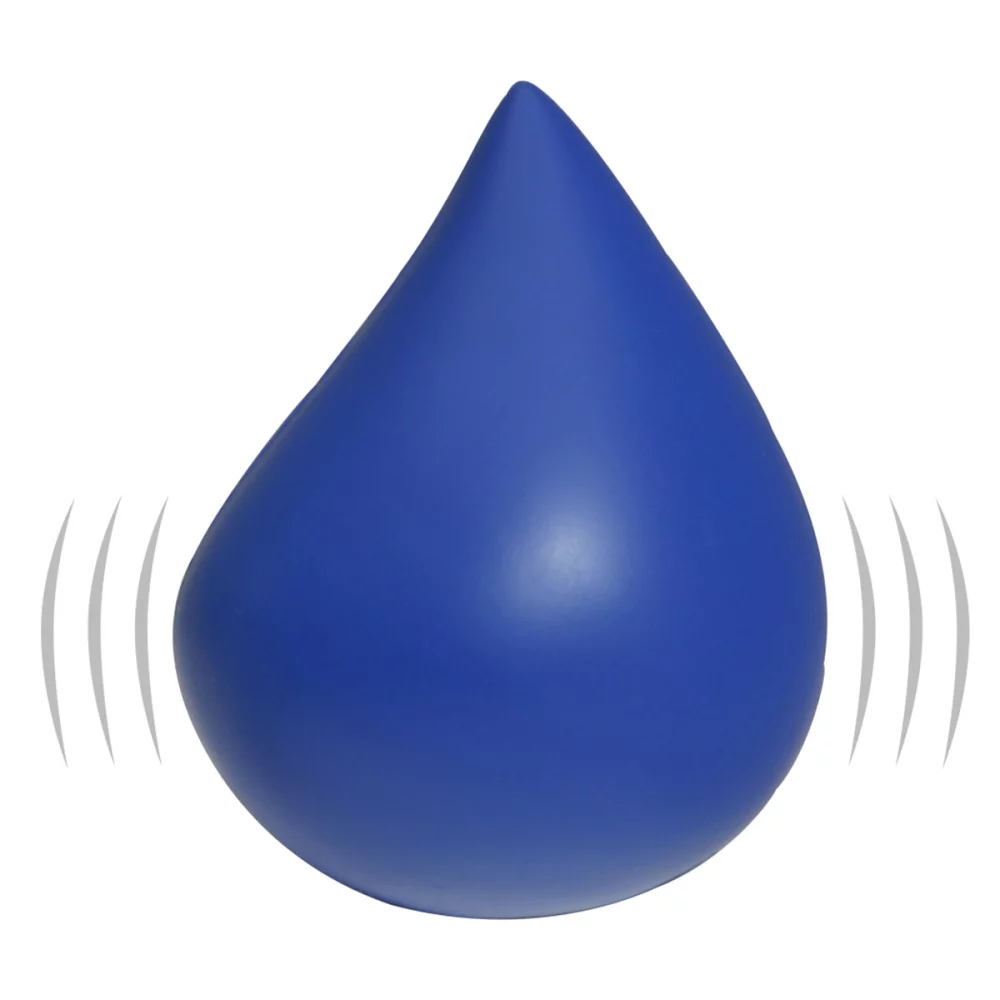 Soulageur de stress en forme de goutte d'eau instable