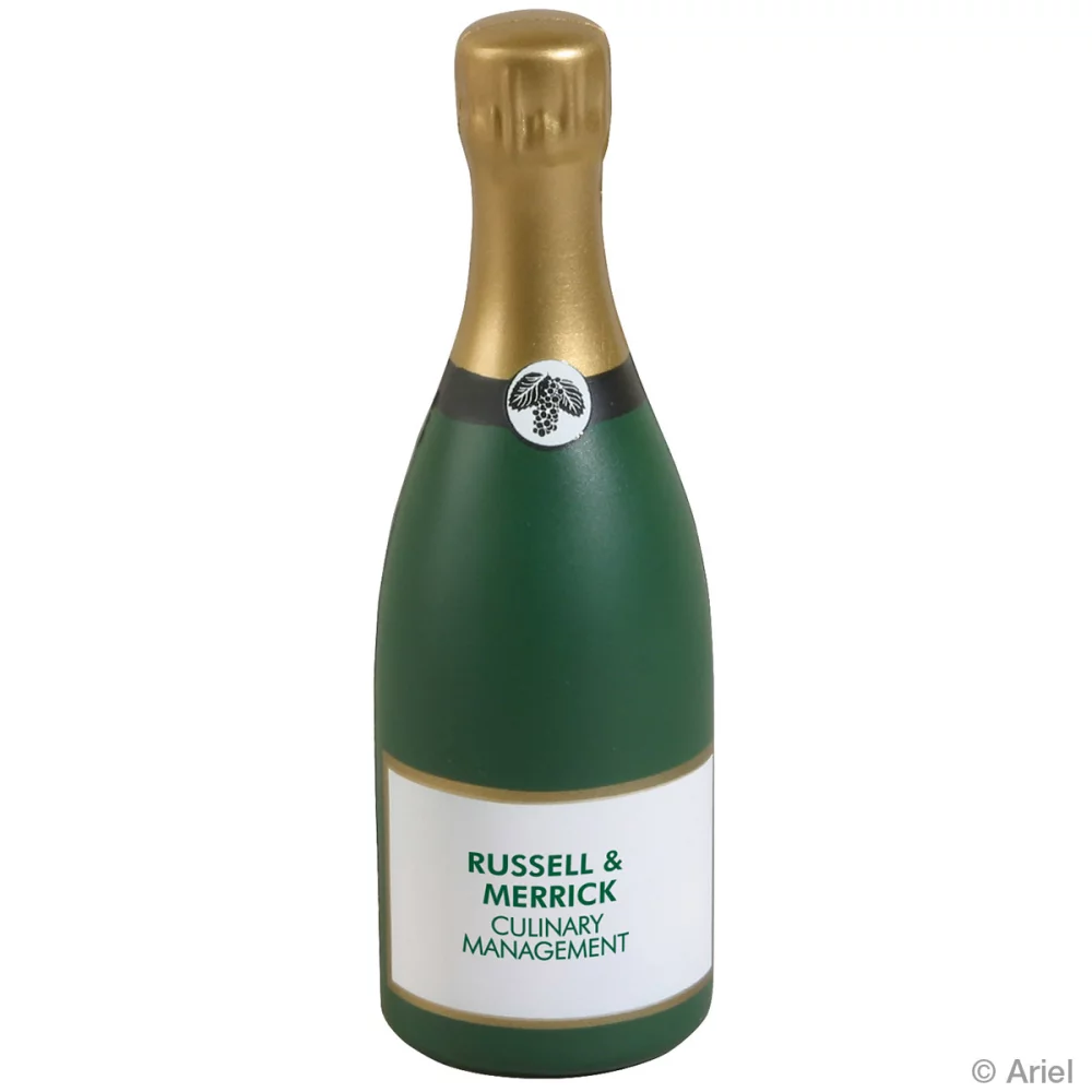 Relaxant anti-stress en forme de bouteille de champagne