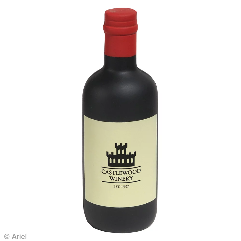 Soulage-stress en forme de bouteille de vin