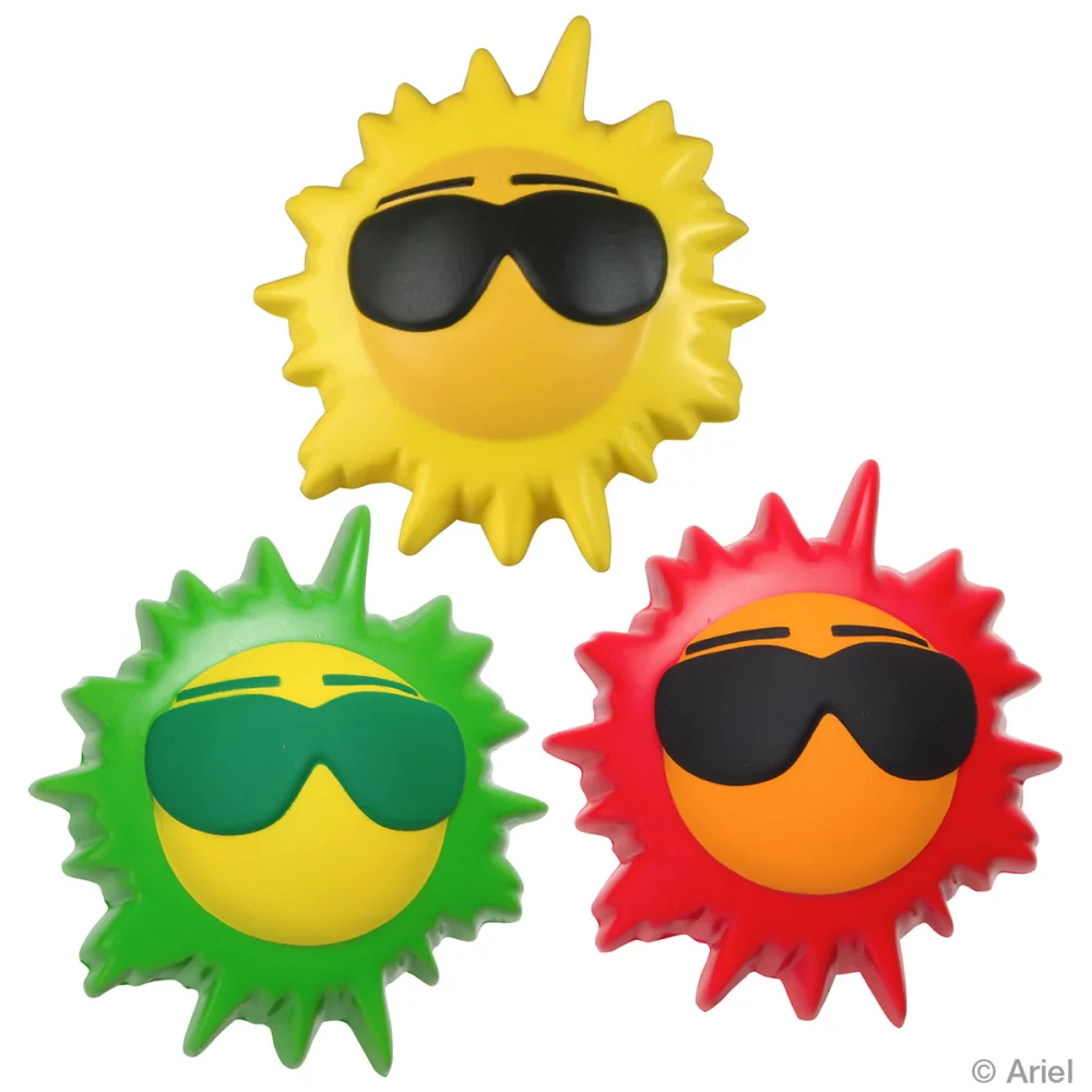 Soulage-stress en forme de soleil cool