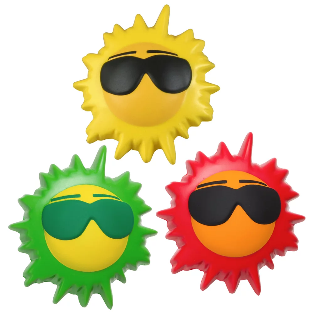 Soulage-stress en forme de soleil cool