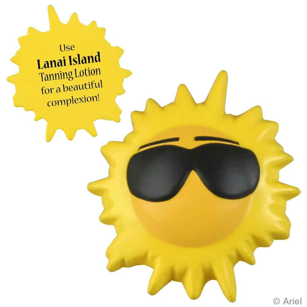 Soulage-stress en forme de soleil cool