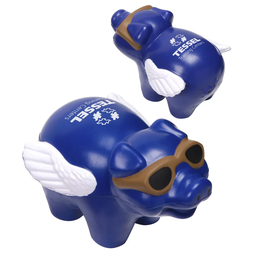 Soulageur de stress en forme de cochon volant