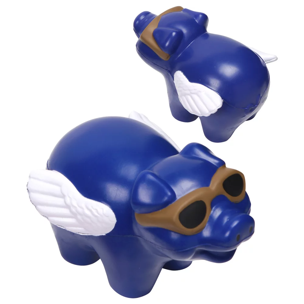Soulageur de stress en forme de cochon volant