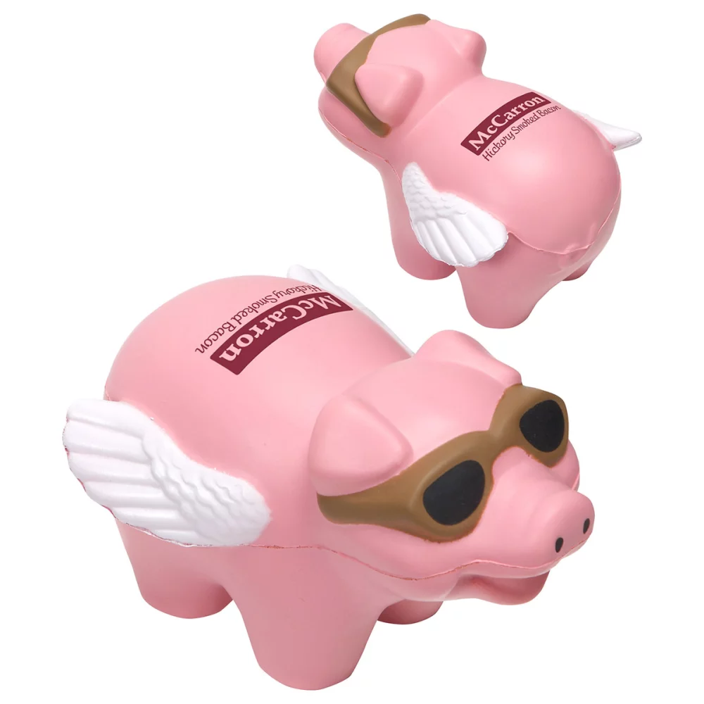 Soulageur de stress en forme de cochon volant