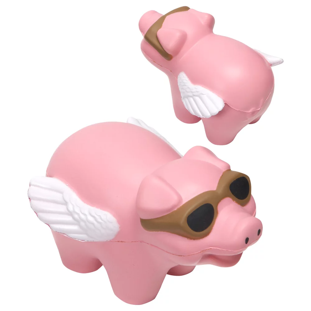 Soulageur de stress en forme de cochon volant