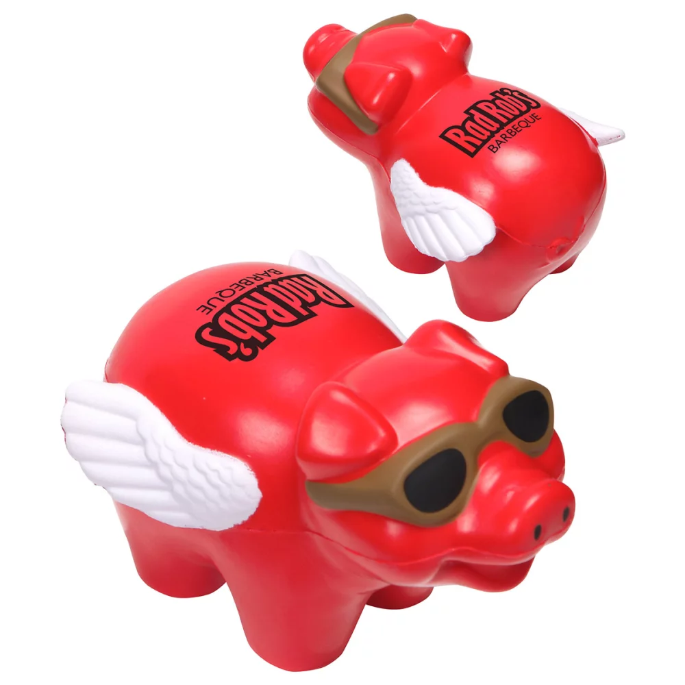 Soulageur de stress en forme de cochon volant