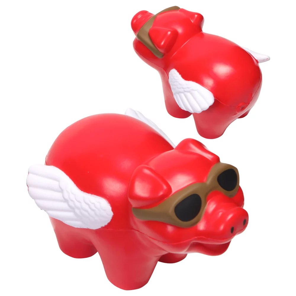 Soulageur de stress en forme de cochon volant