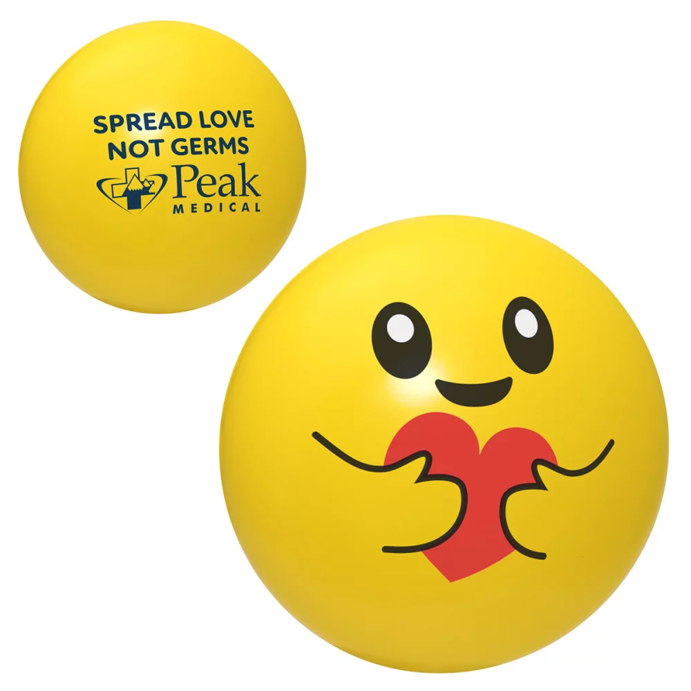Emoji soulageant le stress en donnant une étreinte